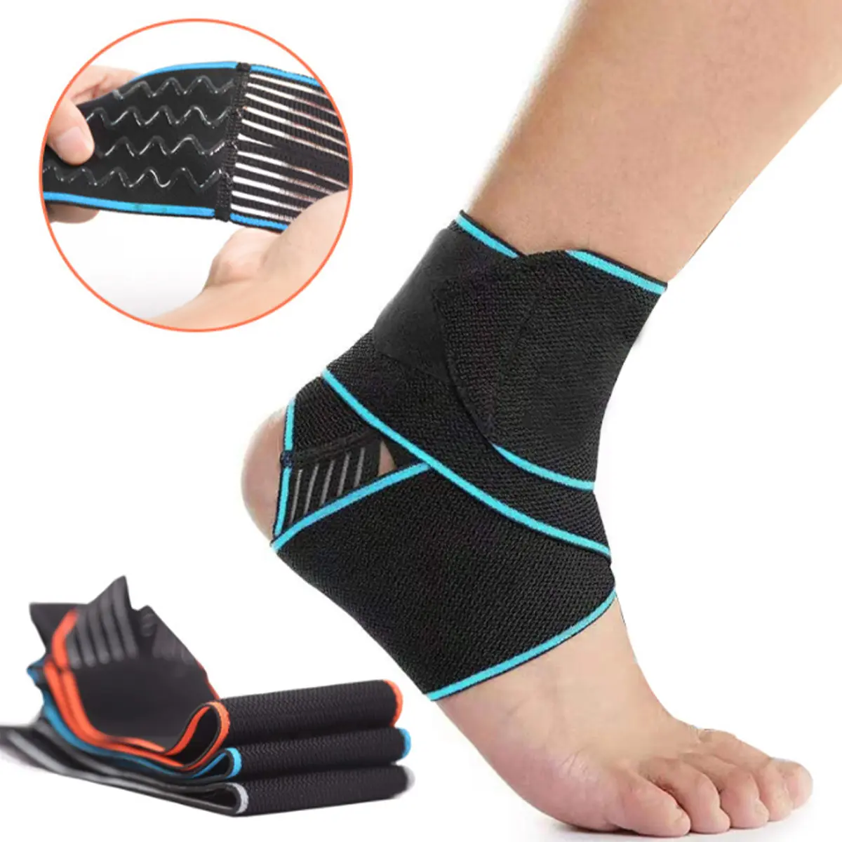 Bottom price Sports Ankle Support - Nylon Sport Ankle Wraps Support For Gym Fitness – Senyu