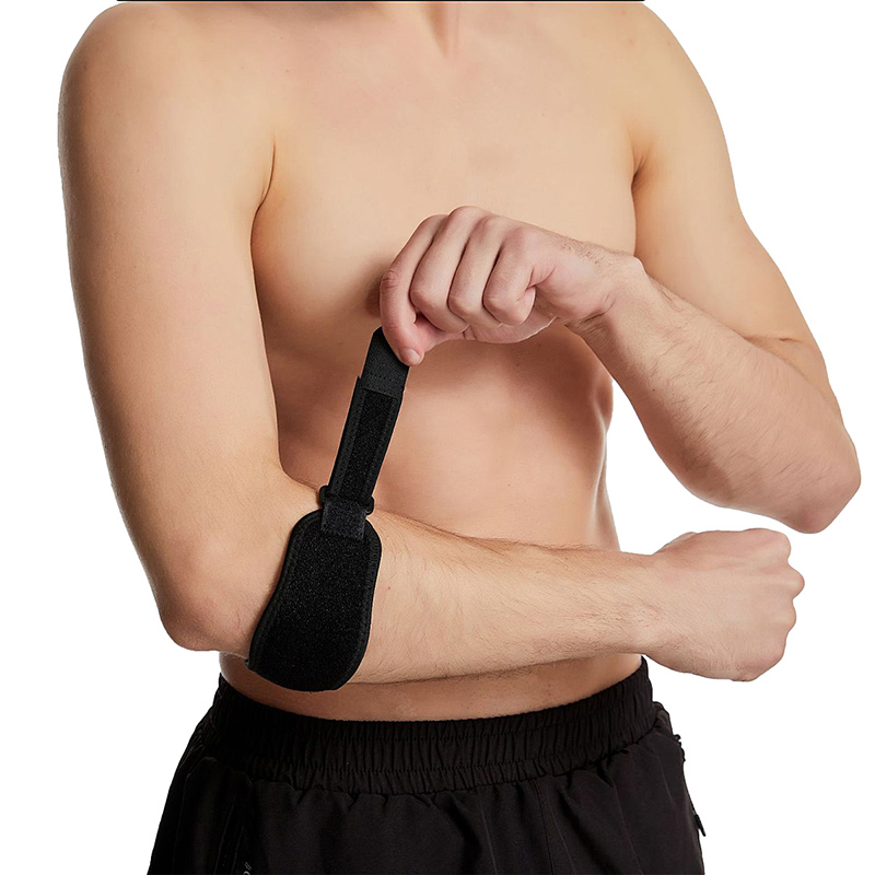 Breathable Fitness Hinged Strap Elbow Pads