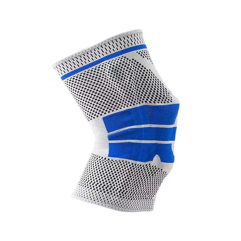 Factory source Mens Knee Sleeves - Knitted Nylon Compression Knee Support Sleeve With Silicone – Senyu