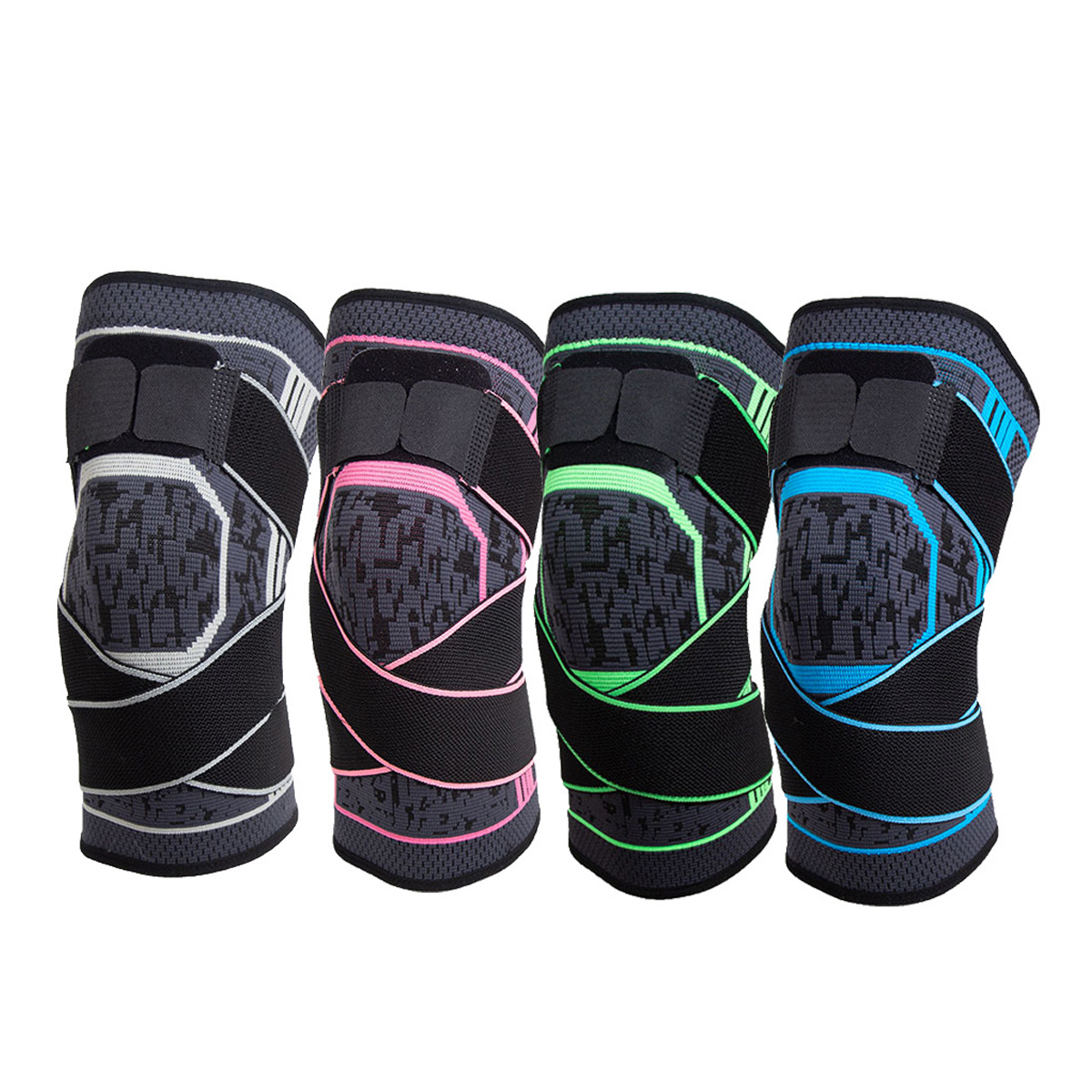 Custom All-round Compression Nylon Elastic Knee Brace Strap