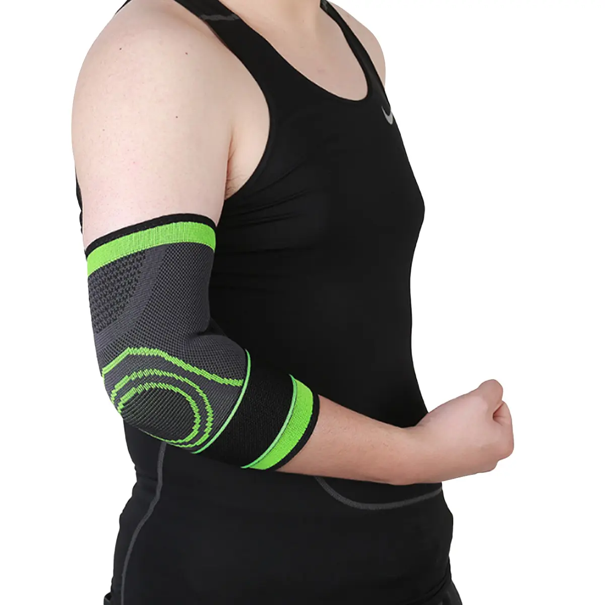 Best Price on Elbow Compression Sleeve - Nylon Knitted Elbow Brace Sleeve With Strap – Senyu
