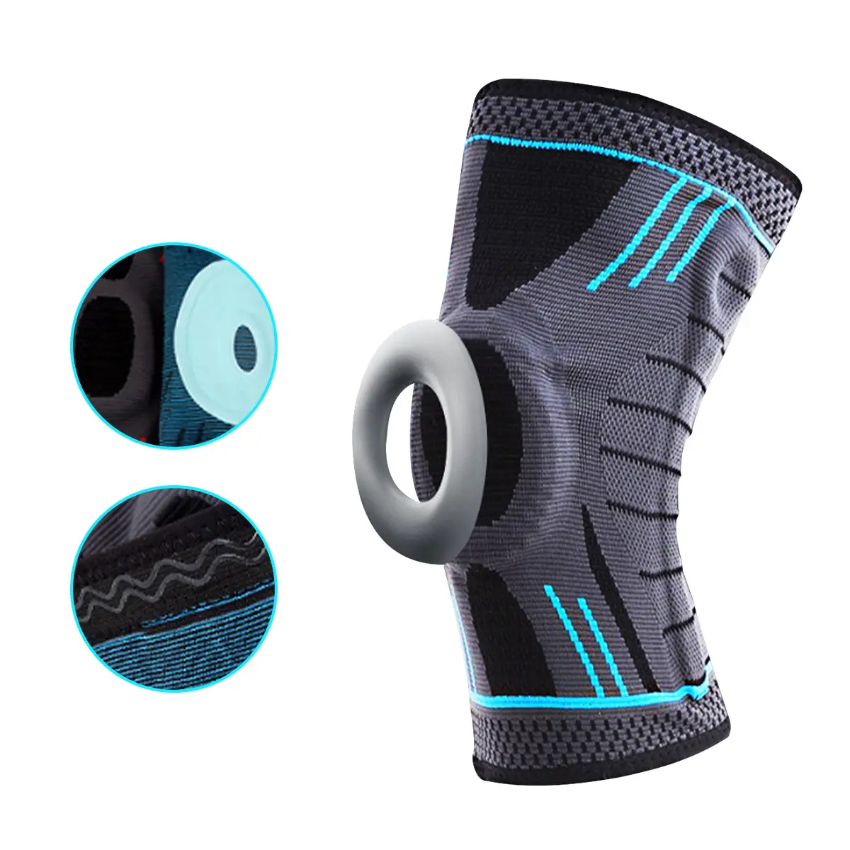 OEM Customized Sports Knee Support - Comfortable Spring Bar Knee Support With Silicone – Senyu