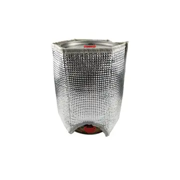 Silver Ice Wine Bottle Cooler Bag with Gel Pad Hot & Cold Packs for Beer Bottle Storage