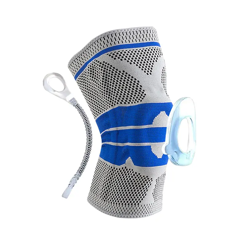 Factory source Mens Knee Sleeves - Knitted Nylon Compression Knee Support Sleeve With Silicone – Senyu