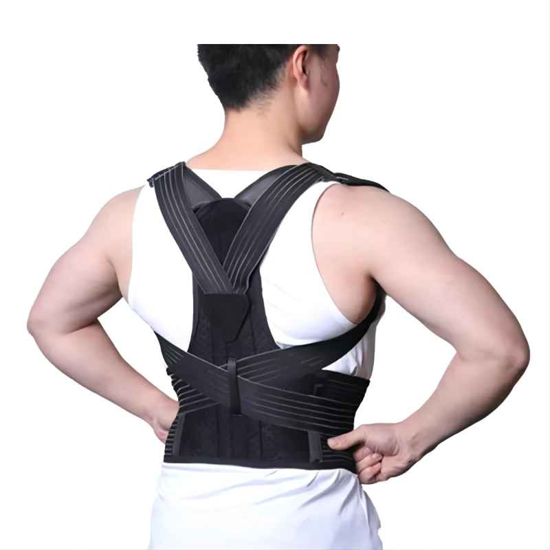 Back Support Nylon Amazon Best Sale Adjustable Back Support Relieve Back Pain And Hunchback