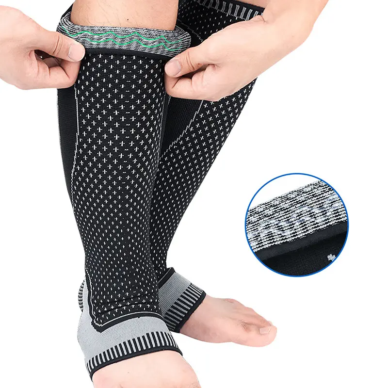 OEM Customized Posture Corrector - Long Nylon Football Running Calf Support For Injury Relief – Senyu