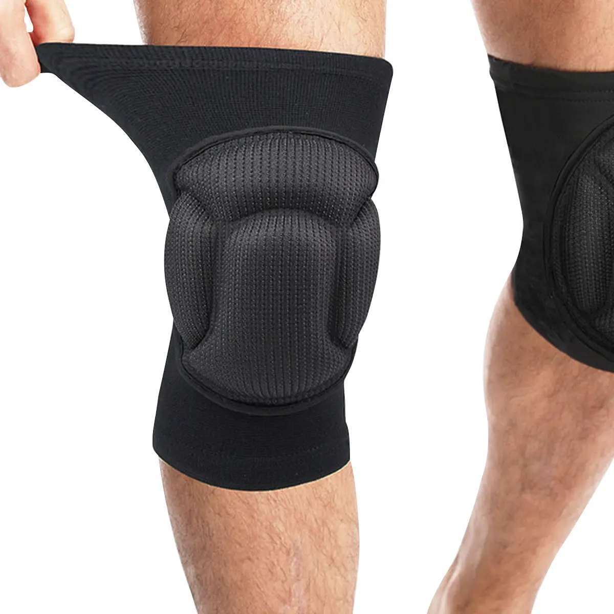 Manufactur standard Adjustable Knee Cap - Anti-collision Compression Nylon Knee Pads With Sponge – Senyu