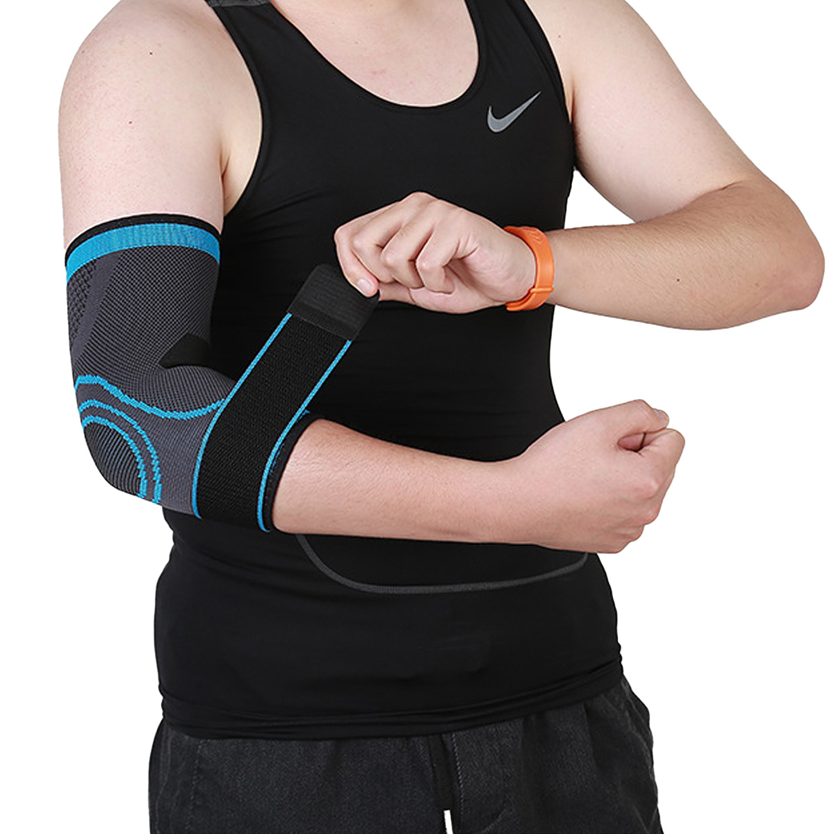 2022 Latest Design Elbow Brace For Pain - Nylon Knitted Elbow Brace Sleeve With Strap – Senyu