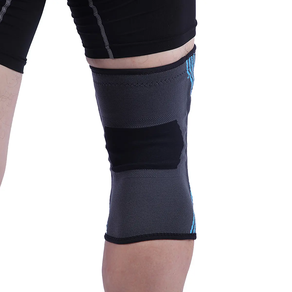 Factory Cheap Hot Knee Support For Running - Silice Gel Spring Support Nylon Knee Brace – Senyu