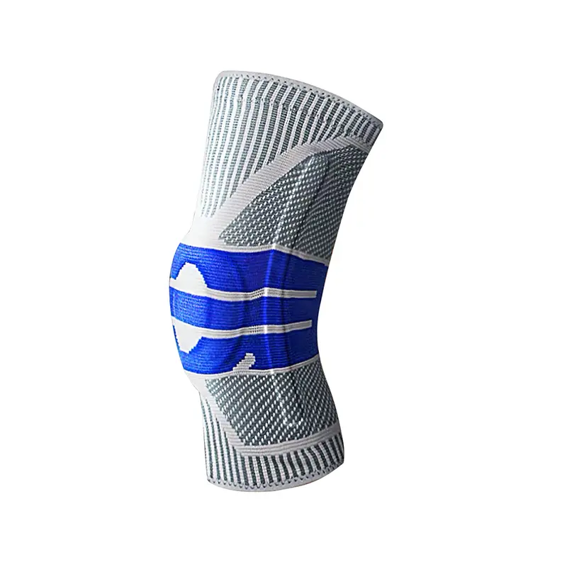 Factory source Mens Knee Sleeves - Knitted Nylon Compression Knee Support Sleeve With Silicone – Senyu