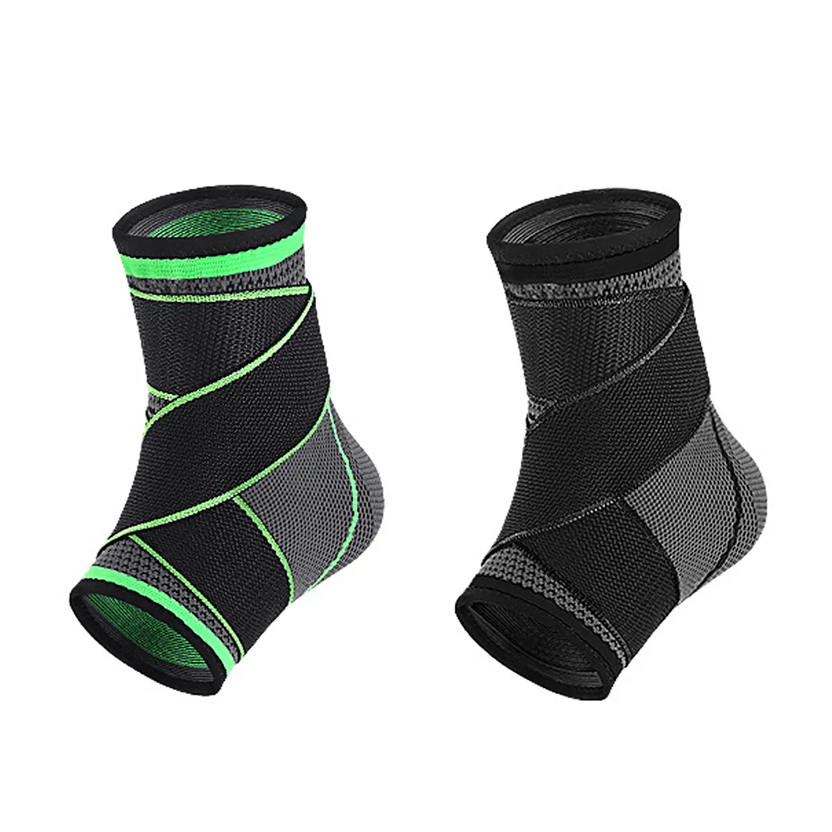 Cheap PriceList for Ankle Wrap Support - Elastic Green Ankle Support Sleeve-Strap Design – Senyu