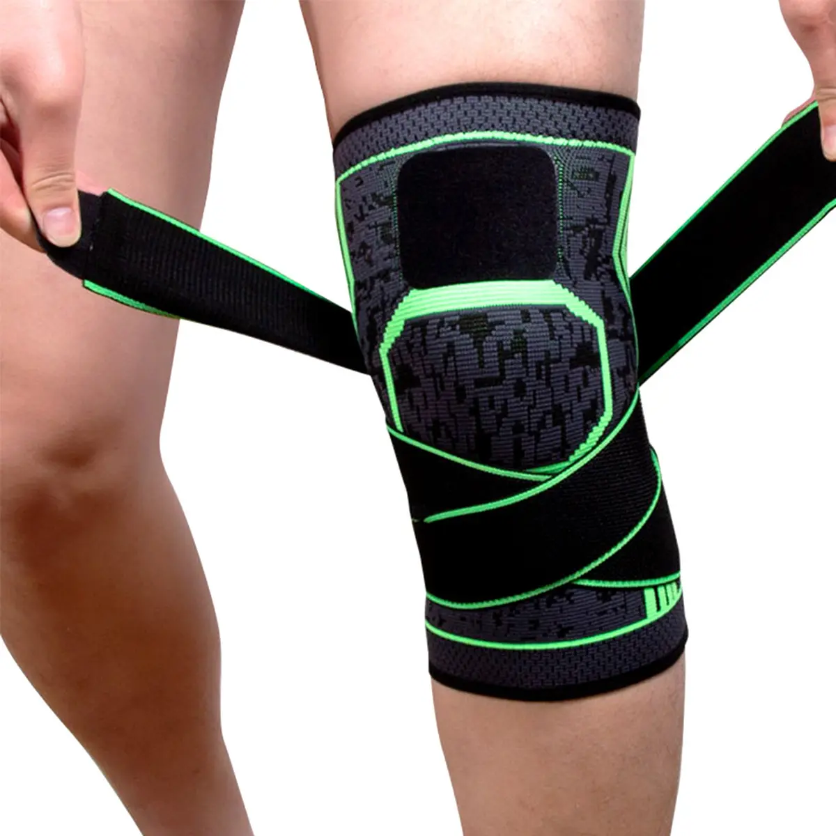 Best quality Mueller Knee Brace -  Custom All-round Compression Nylon Elastic Knee Brace Strap – Senyu
