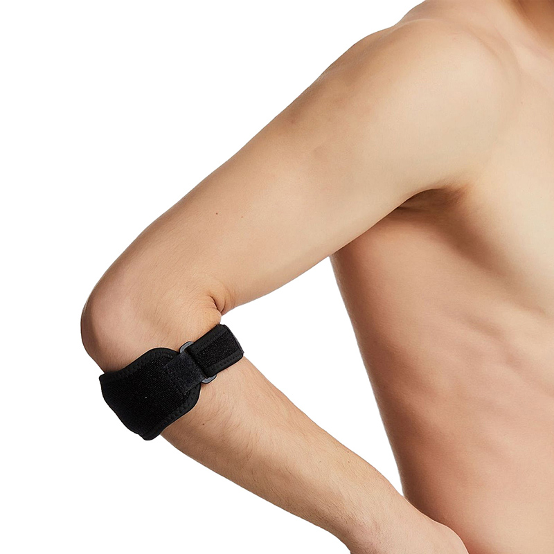 Breathable Fitness Hinged Strap Elbow Pads